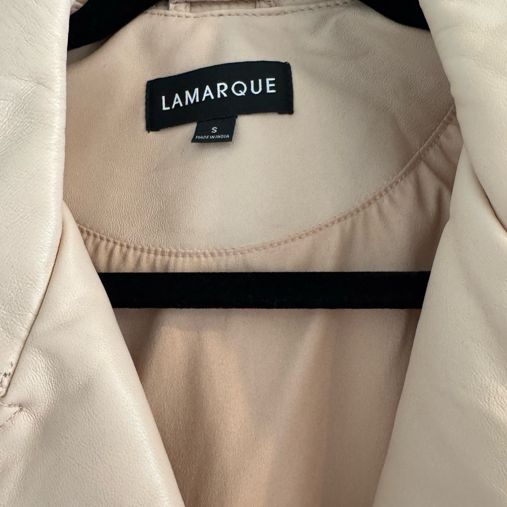 LAMARQUE DONNA GOLD | ICONIC LEATHER BIKER JACKET - Picture 4 of 7